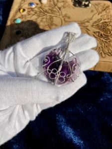 หินนำโชคจากคริสตัลบำบัดตามธรรมชาติจี้แกะสลักทำด้วยมือหินนำโชคสไตล์เรกิฮวงจุ้ย - Product Image 2