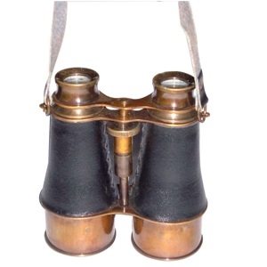 Antique en laiton maison objet décoratif victorien Marine Vintage jumelles jumelles décoration étui en cuir télescope bonne qualité - Product Image 1