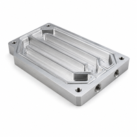 Plaque de refroidissement liquide usinée sur mesure par CNC avec options d'électroérosion à fil, en acier inoxydable, tolérance stricte (+/-0,005 mm) - Certifiée ISO 9001