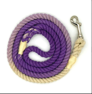 Ombre Style 2 Color Daily Use Walking and Wedding Accessory Customized Colored Cotton Rope Handmade Dog <b>Leash</b> <b>Pet</b> <b>Leash</b> Set - Product Image 2