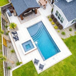 Piscine rectangulaire préfabriquée en fibre de verre FRP avec construction durable, piscine en fibre de verre à faible entretien et résistante aux UV - Product Image 5
