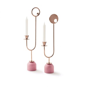 Portavelas de Metal para decoración del hogar, candelero para iluminación y juego, portavelas decorativo con acabado antiguo elegante - Product Image 5