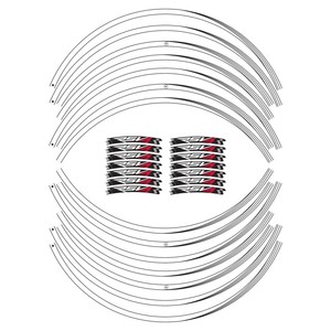 Kit Adesivi per Moto, Strisce Adesive per Cerchi da 17" Aprilia RSV4, Adesivi per Tuning - Product Image 1
