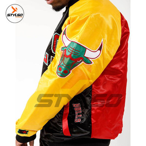 Veste universitaire en satin sur mesure Veste universitaire en satin sur mesure Veste universitaire en satin de baseball - Product Image 6