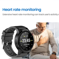 Reloj Inteligente de Monitoreo de Salud para Personas Mayores con Frecuencia Cardíaca, Oxígeno en Sangre y Función de Llamada de Emergencia, Relojes Inteligentes, Reloj de Alerta de Emergencia