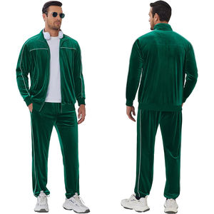 Ensemble de survêtements unis sur mesure pour hommes, fabriqué en usine, survêtement décontracté et respirant avec sweat à capuche zippé et pantalon de survêtement pour l'automne - Product Image 6