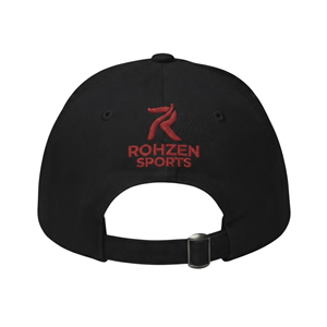 หมวกเบสบอลสีดำ Rohzen Sports แบบ 6 แผง ผ้าแคนวาส ปรับขนาดได้ เหมาะสำหรับทุกฤดูกาล ใช้ได้ทั้งชายและหญิง สไตล์ลำลอง พร้อมดีไซน์แผงด้านหน้า - Product Image 2