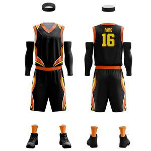 Uniformes de basket-ball pour hommes et femmes Design 3D personnalisé Sublimation Jersey Shorts Ensembles en gros Nouvelles options de taille - Product Image 4