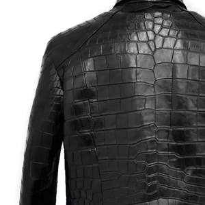 Chaqueta de Cuero Vacuno Genuino de Alta Calidad, Fabricada a Medida, con Estampado Repujado, de Secado Rápido, con Cuello Camisero, Estilo Vintage, para Hombre - Product Image 6