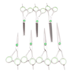 Juego de tijeras de peluquería de mejor diseño de alta calidad, tijeras de peluquero de acero inoxidable para adelgazar el cabello, tipo de belleza, punta de hoja afilada - Product Image 2