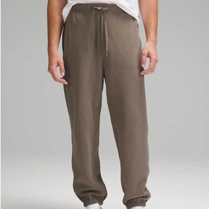 Pantalon de jogging de sport d'été pour hommes, pantalon de survêtement surdimensionné durable à motif solide en molleton de bambou biologique - Product Image 6