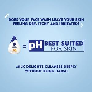Nivea For Face Wash Milk Delights Hydratant au Miel (Peaux Sèches) 100ml - Product Image 4