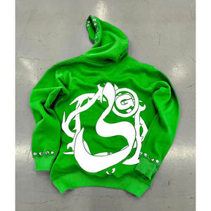 Invierno peso pesado French Terry 100% algodón de gran tamaño Zip Hoodie DTG estampado ácido lavado doble capucha Boxy estilo hombres - Product Image 4