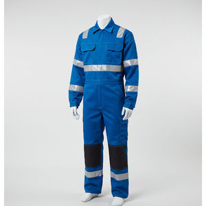 ชุดคลุมทำงานสีสว่าง น้ำหนักเบา ชุดยูนิฟอร์มอุตสาหกรรม ชุดคลุมทำงานแบบสะท้อนแสง เนื้อผ้าเรียบ คล่องตัว ชุดคลุมทำงานสำหรับมืออาชีพ - Product Image 6