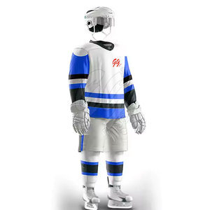 Jersey de Hockey sobre Hielo Transpirable de Diferentes Estilos, Manga Larga, Uniforme de Alta Calidad 100% Poliéster en Venta - Product Image 3