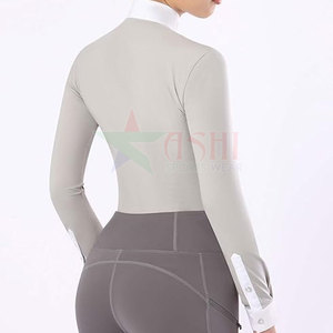 Camisa de Competición Ecuestre para Mujer para Concursos de Doma Clásica - Diseño Clásico Impermeable y Cortavientos de Spandex/Poliéster - Product Image 3