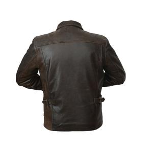 Chaqueta de piel de vaca auténtica ajustada para hombre personalizada, ropa de abrigo informal de invierno, negro, marrón, todos los colores, botones, todos los colores teñidos - Product Image 4