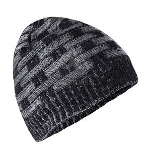 Pakistán Fabricación Último estilo Jacquard Beanie Sombreros Sólido Color liso Logotipo personalizado Adulto Jacquard Beanie Sombreros - Product Image 6