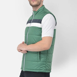 Gilets matelassés pour hommes de qualité supérieure, vente en gros, coupe-vent, 100% nylon, gilets matelassés chauds d'hiver, gilets matelassés personnalisés pour hommes - Product Image 2