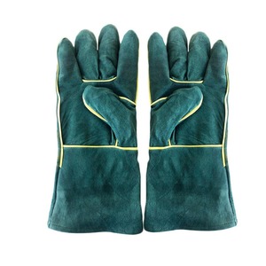 Guantes de soldadura de cuero dividido de piel de vaca de tamaño personalizado de alta calidad Guantes ligeros transpirables cómodos Fabricación en fábrica - Product Image 2