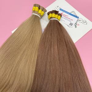 Extensiones de cabello Remy liso natural de calidad superior Estilos de paquete a granel con extensiones de cabello Premium de aspecto natural - Product Image 2