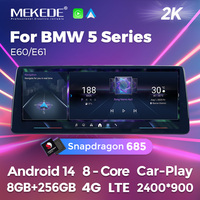 Reproductor Multimedia para Automóvil MEKEDE con Pantalla Táctil Android, Resolución de 2400*900, Qualcomm 668 680 685, Radio Estéreo para Automóvil, para BMW Serie 5 E60 E61