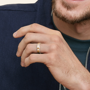 <b>Moissanite</b> Diamond Mens 10K Gold Band Ring USA Luxury <b>Jewelry</b> for Engagement & Wedding - Product Image 4