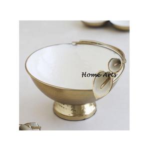 Ensemble de 2 bols décoratifs en aluminium, dernier design, taille personnalisée, bol décoratif pour aliments au prix le plus bas - Product Image 4