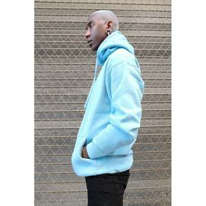 Sweat à capuche unisexe en polaire épaisse avec fermeture éclair et impression numérique, mélange polyester/coton pour l'hiver - Product Image 6