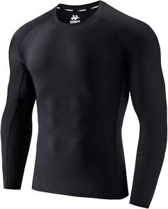 Camiseta Deportiva de Compresión para Hombre, Manga Larga, Protección UV, Secado Rápido, Transpirable, Spandex/Poliéster 220g, Personalizable - Product Image 6