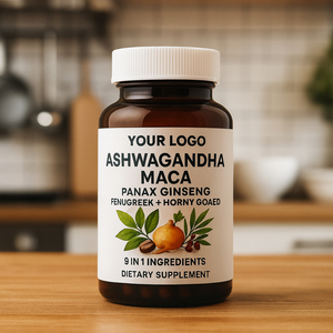 Premium Organik Az Yağlı Maca Aşvaganda <span class=keywords><strong>Ginseng</strong></span> Kapsülleri |   9'u 1 Arada Bitkisel Karışım |   GDO'suz Vegan Enerji Takviyesi - Product Image 2