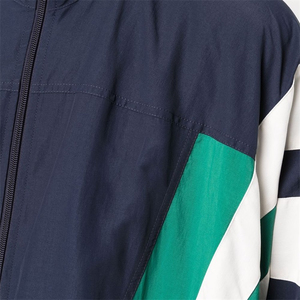 Chaqueta de nailon deportiva para correr con bordado de chenilla y logotipo personalizado OEM, chaqueta de nailon cortavientos con logotipo con paneles para hombre 2025 - Product Image 4