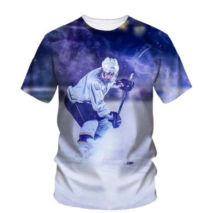 Camiseta de algodón 100% de alta calidad para hombre, Camisetas estampadas de manga corta con cuello redondo totalmente personalizables, diseño de impresión personalizado - Product Image 1