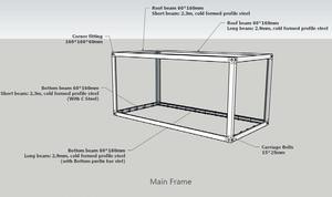 Conteneur E5 personnalisé en forme de capsule spatiale, verre double vitrage 6+12+6mm, maison mobile compacte, cuisine respirante, supermarché, centre commercial, école - Product Image 2