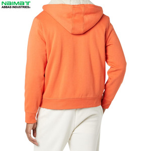 Sudadera con capucha de lana de algodón 100% al por mayor para hombre, ropa de calle informal cómoda transpirable, técnica de invierno teñida lisa de calidad superior - Product Image 5