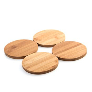 Sous-verre carré en bois contemporain avec bordure en écorce incrustée artisanale, article artisanal écologique par Saniya Handicraft - Product Image 5