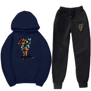 Venta al por mayor Mens Jogger Pants Set Sudaderas con capucha Ropa deportiva Hombres Chándal Hombres Sudadera y Joggers Chándal Set - Product Image 1