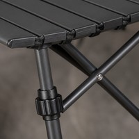 Table pliante avec sac de transport en acier à haute teneur en carbone pour pique-nique et jardin