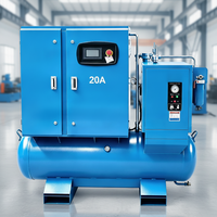Compresseur d'air à vis à vitesse variable à aimant permanent 20HP 15KW pour applications industrielles