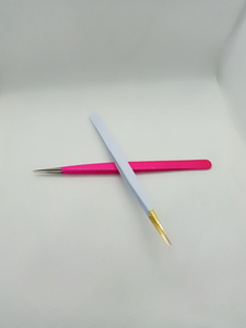 Ensemble de pinces à épiler pour extensions de cils en acier inoxydable personnalisées de qualité supérieure, poignée confortable, non magnétique, antistatique - Product Image 5