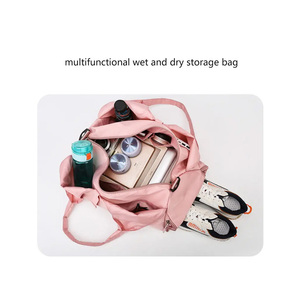 Wet & Dry Separation Gym Tote <b>Bag</b> with Yoga Mat Holder – Fashion Sports Carrier <b>Bag</b> for Men & Women | Custom Fitness <b>Bag</b> - Product Image 5