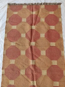 Kilim de jute fait à la main en laine de jute tissée à la main et tapis géométrique de jute Kilim Dhurrie tapis orientaux pour le salon - Product Image 2