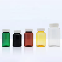 Vente chaude 120ml Vert PET En Plastique Capsule Conteneur Logo Personnalisé Médecine Emballage Soins De Santé Supplément Vitamine Bouteille Pilules