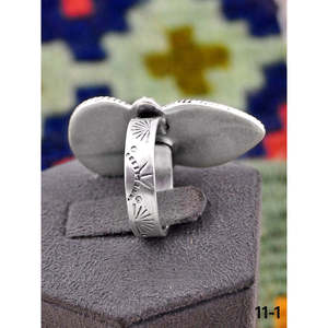 Bague artisanale en argent sterling plaqué or rose avec turquoise numéro 8, sertie clos, en acier inoxydable, élégante et tendance, idée cadeau - Product Image 3