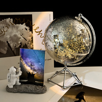 TONFO Ornement Globe en Verre Transparent Art Déco Créatif, Article de Décoration Intérieure de Luxe Écologique pour Bureaux et Noël