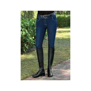 Nouveau design élégant vêtements équestres vêtements de sport culottes pantalons à poignée intégrale culotte d'équitation en denim personnalisée en gros - Product Image 5