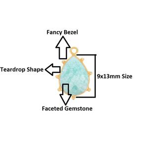 Uartz-pendientes de goma de 9x13mm para mujer, ordeñador de 9x13mm, 925 - Product Image 2