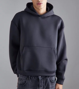 เสื้อฮู้ดดี้ผ้าหนาแบบเรียบสีพื้น ไซส์ใหญ่ ผลิตตามสั่ง ขายส่ง ผ้าเนโอพรีนหนา ผสมผ้าฝ้าย 70% โพลีเอสเตอร์ 30% - Product Image 3