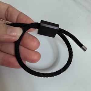 새로운 패션 블랙 우드 비즈 스마트 NFC 팔찌 - Product Image 4