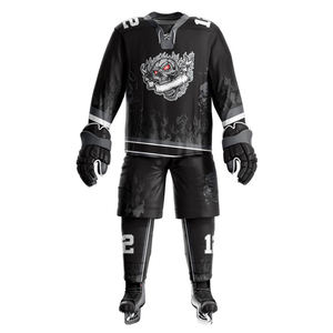 Ensembles d'uniformes de hockey sur glace pour hommes de qualité supérieure, design unique, fabriqués au Pakistan, 100 % polyester, respirants, séchage rapide, logo personnalisé pour l'équipe - Product Image 4